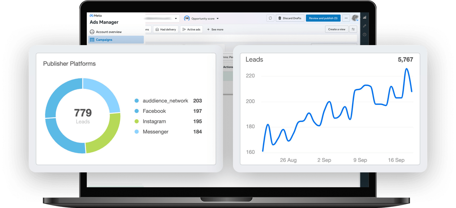 Before and after website redesign comparison on a laptop
